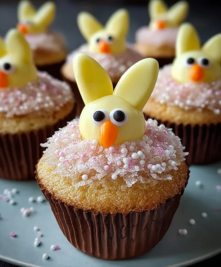 Easter Bunny Chick Cupcakes- Cute Festive Treats