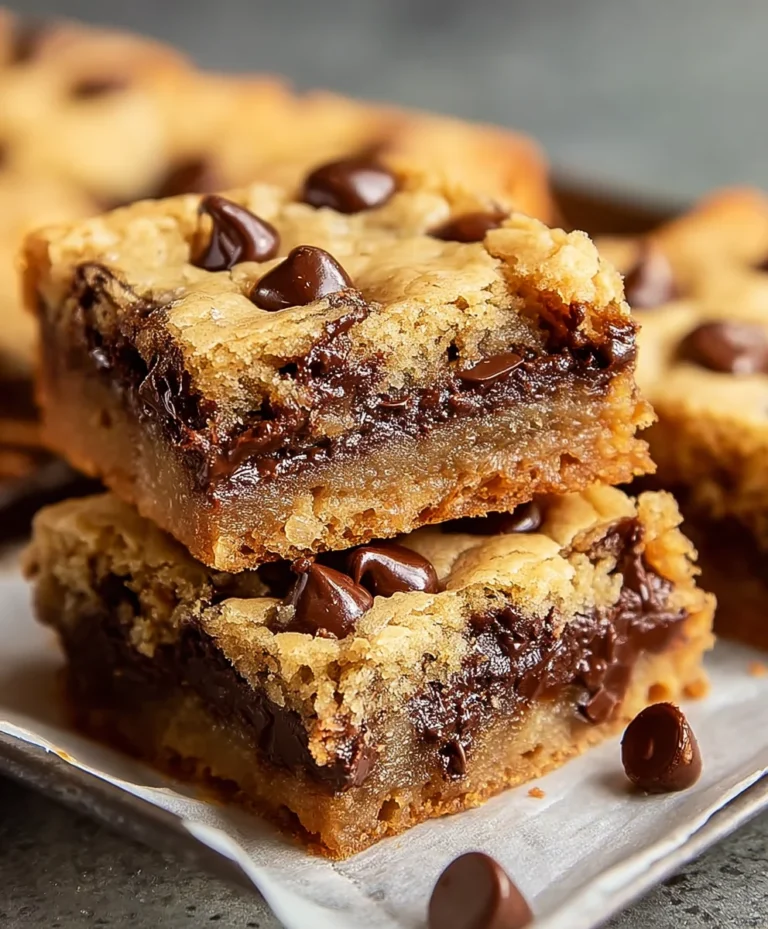 Gooey Chocolate Chip Cookie Bars – Best Recipe Ever