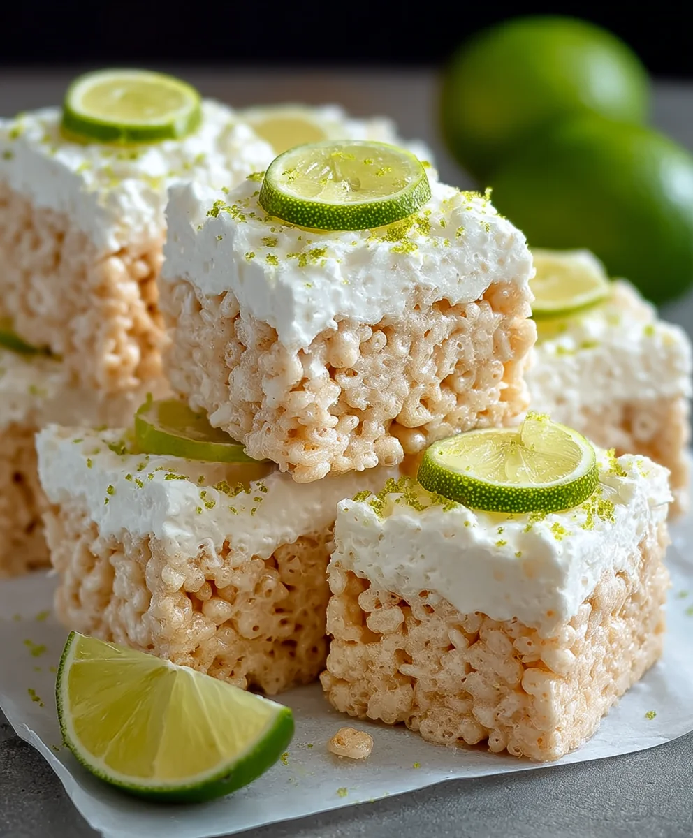 Key Lime Pie Rice Treats - Tangy Sweet Delight