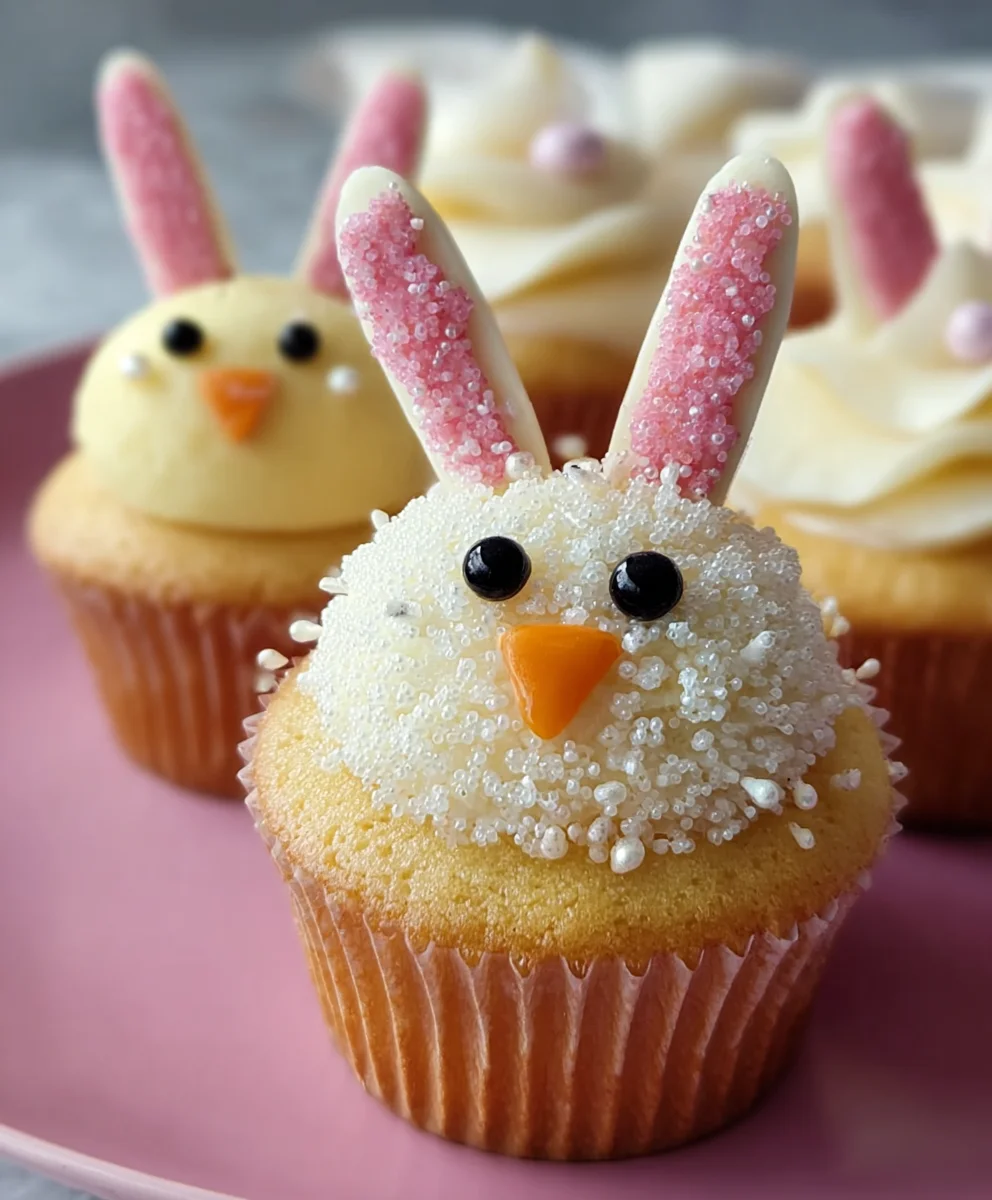 Easter Bunny Chick Cupcakes- Cute Festive Treats