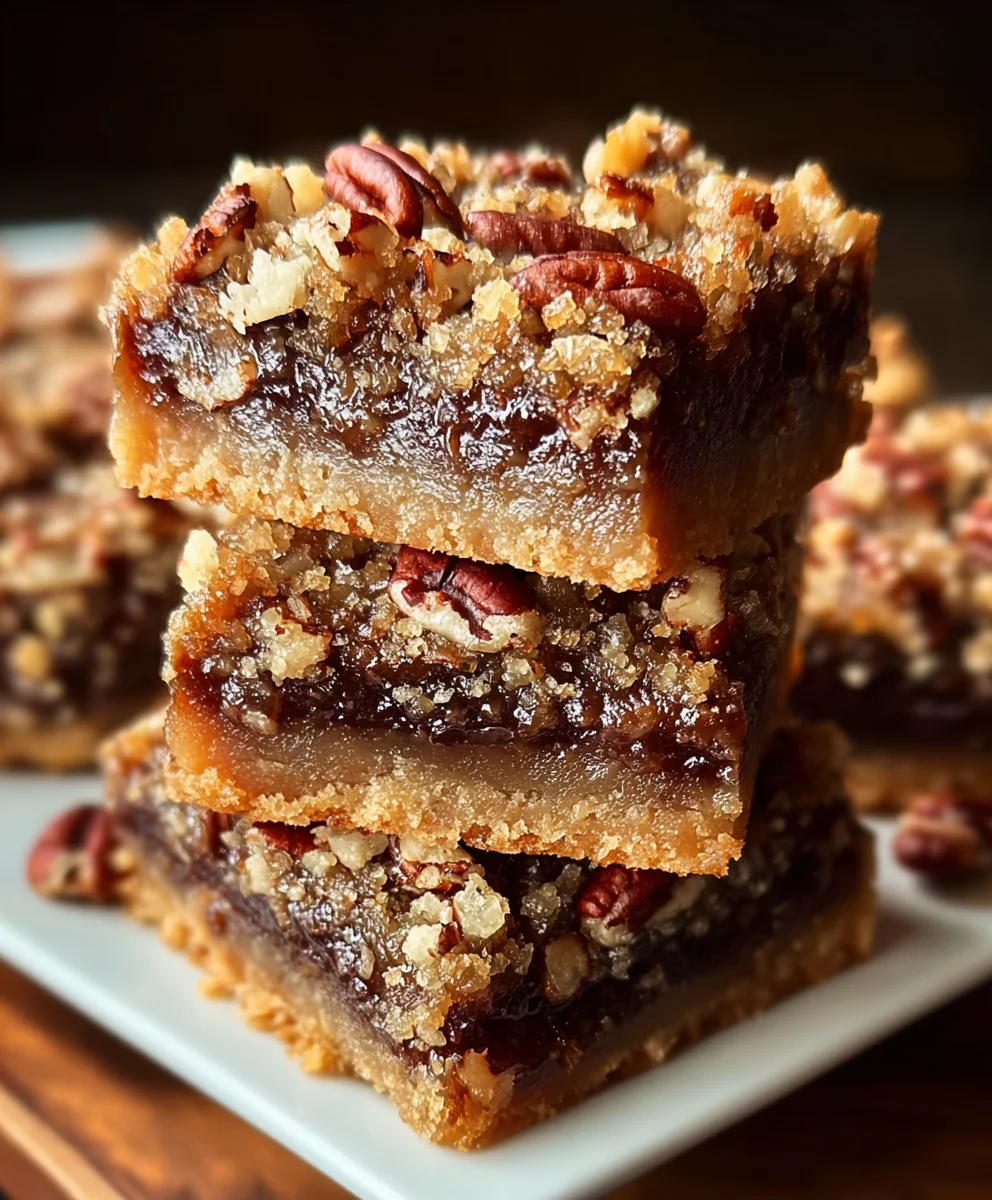 German Chocolate Pecan Pie Bars - Easy Dessert
