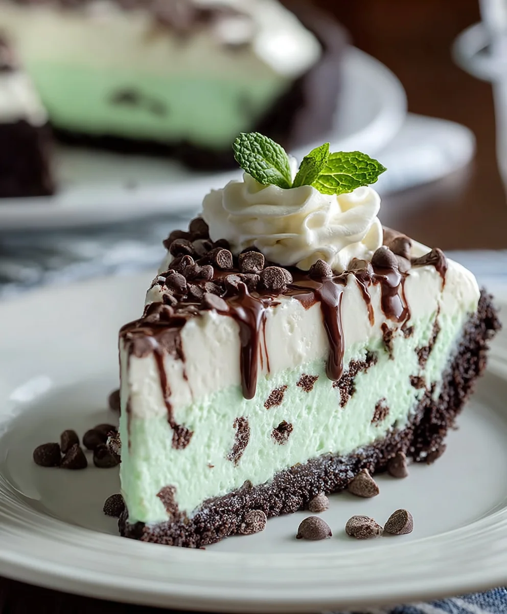 Easy No Bake Mint Chocolate Chip Cheesecake Recipe