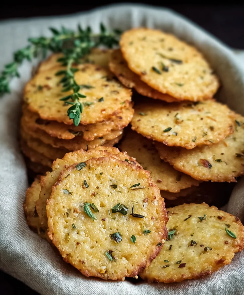 Garlic Herb Chickpea Flour Crackers-Savory Gluten-Free Snack