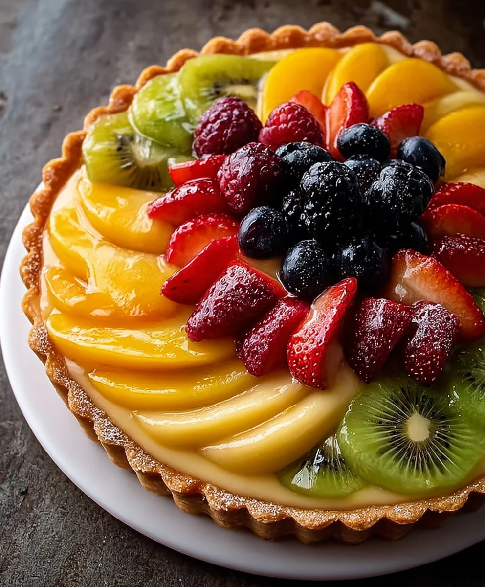 Easy Fruit Tart Recipe- Fresh & Delicious