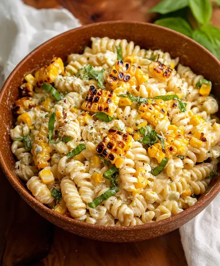 Creamy Street Corn Pasta Salad Recipe