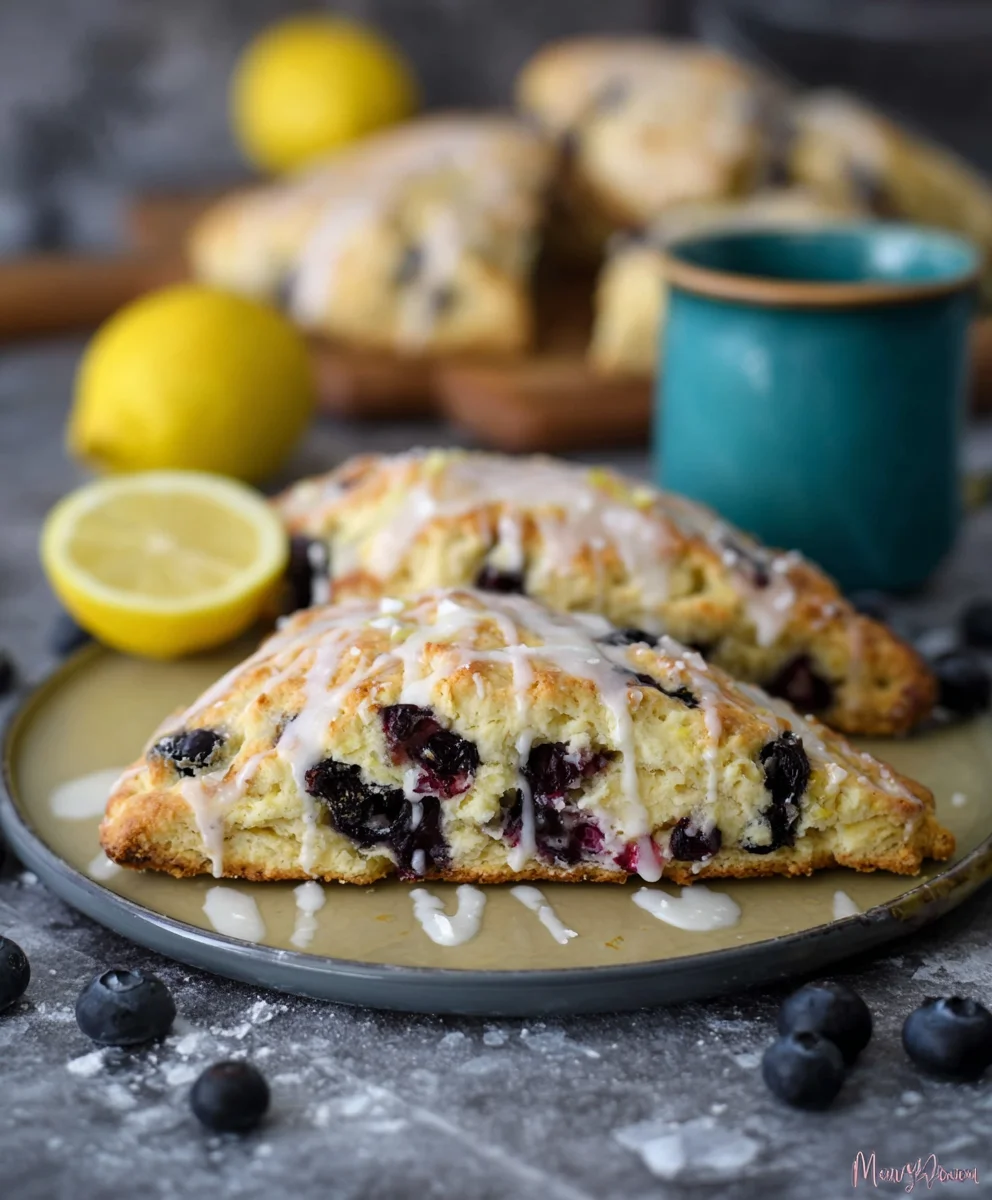 Sourdough Blueberry Lemon Scones - Tangy & Delicious
