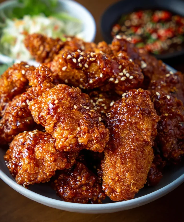 Crispy Korean Fried Chicken-Yangnyeom Chicken Recipe