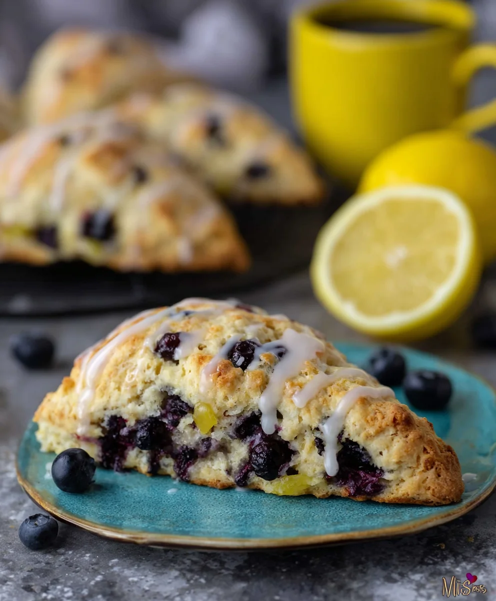 Sourdough Blueberry Lemon Scones - Tangy & Delicious