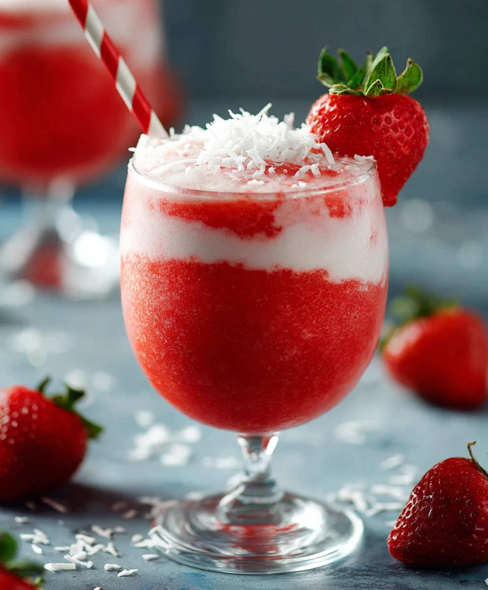Easy Non-Non-Alcoholic Alternative Strawberry Daiquiri Recipe - Refreshing Treat