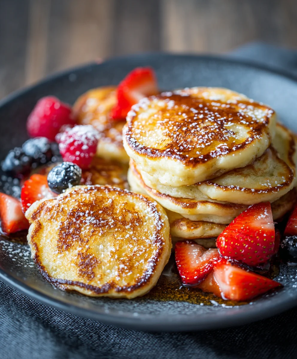 Fluffy Cottage Cheese Pancakes - Easy Healthy Breakfast
