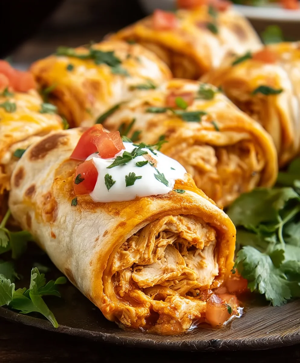 Easy Chicken Enchilada Roll Ups-Quick Dinner