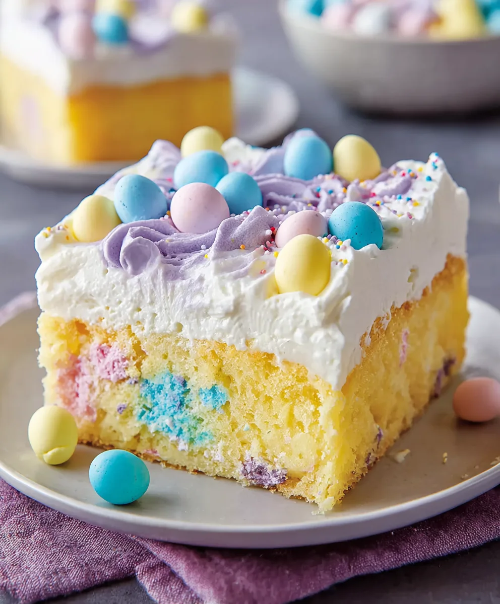 Easter Poke Cake Recipe- Easy & Delicious Dessert