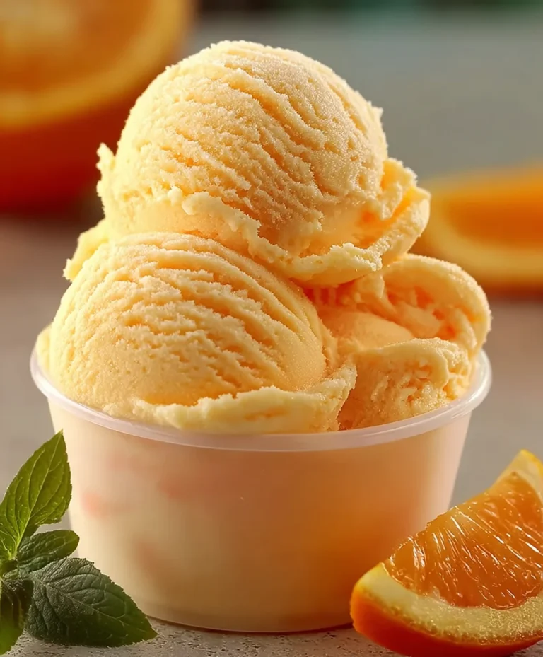 Orange Crush Sherbet-Easy Homemade Refreshing Treat