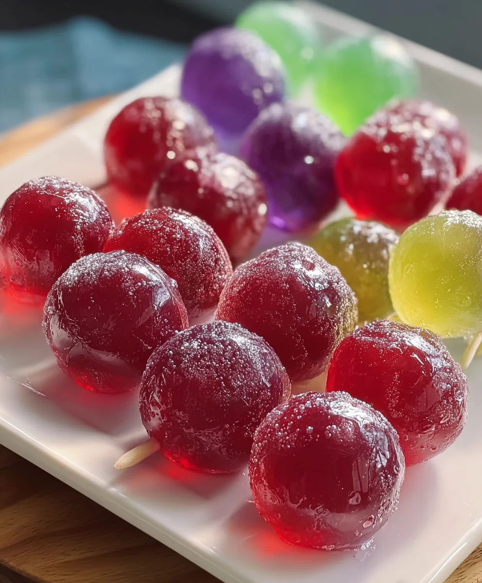 Easy Frozen Candy Grapes with Jell-O Recipe