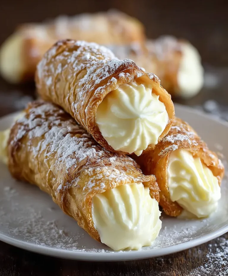 Easy Italian Cream Stuffed Cannoncini Recipe