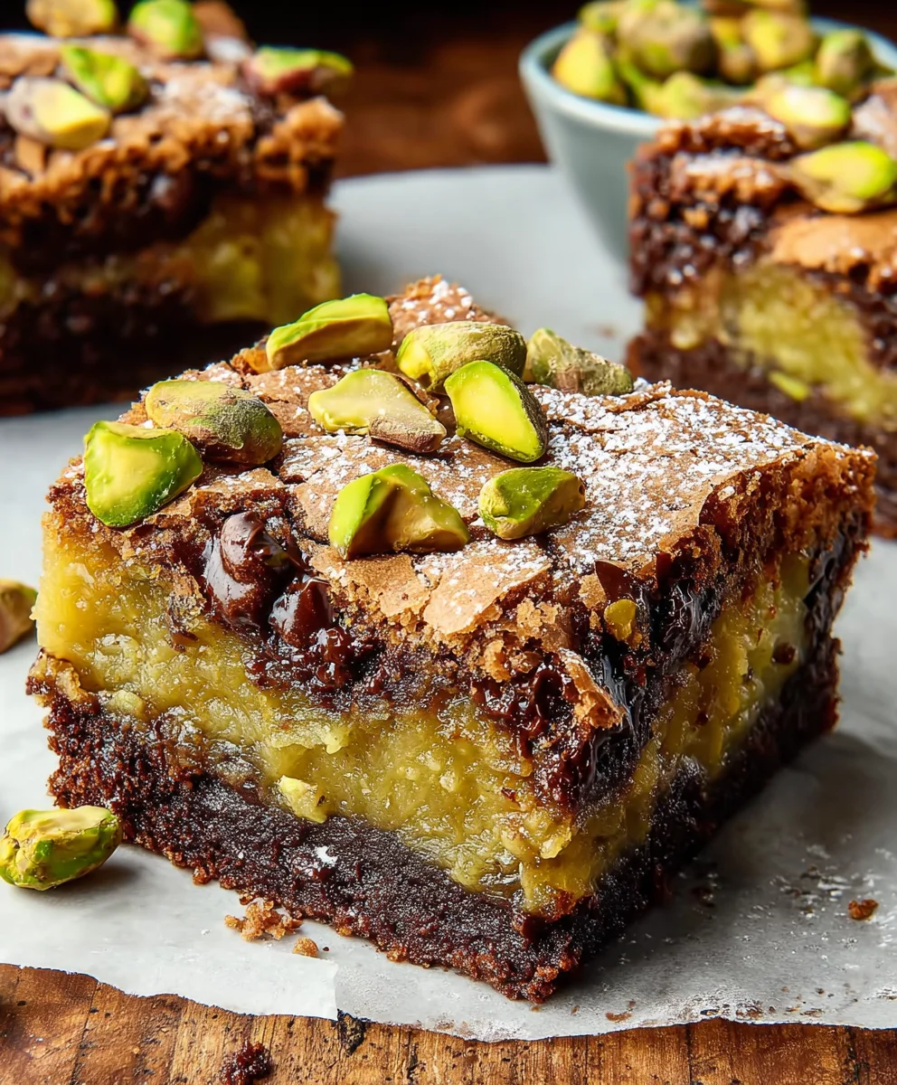 Pistachio Brookies- Easy & Delicious Dessert Recipe
