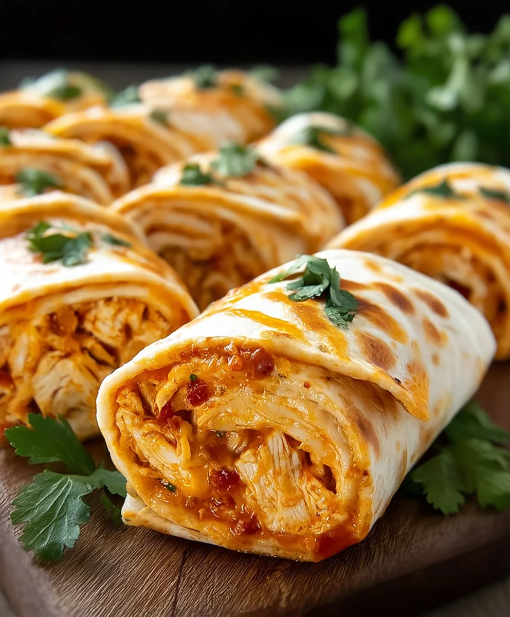 Easy Chicken Enchilada Roll Ups-Quick Dinner