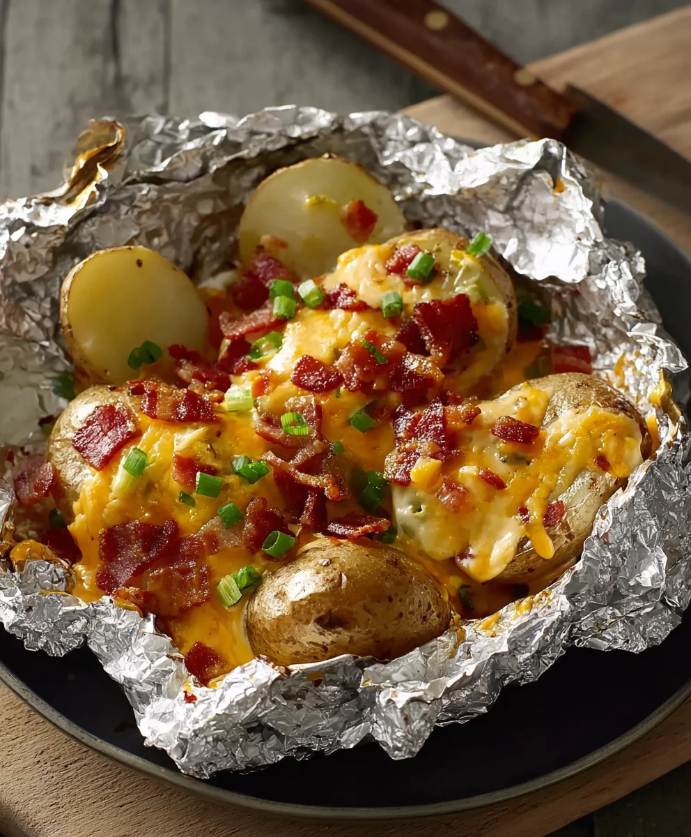 Cheesy Beef Beef Bacon Ranch Potatoes Foil Packets
