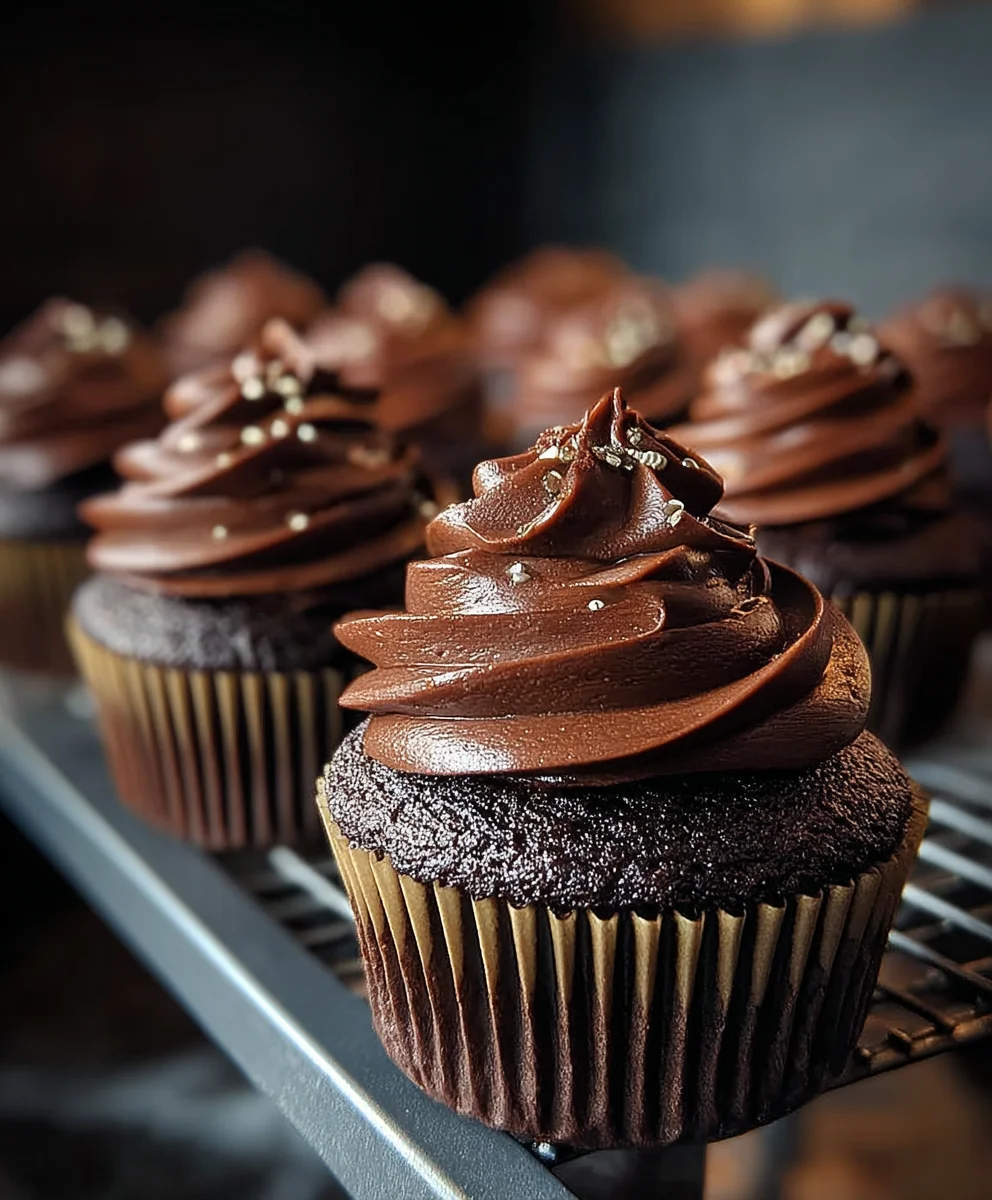 Rich Chocolate Fudge Cupcakes - Easy Recipe