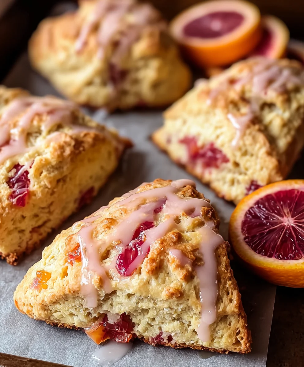 Blood Orange Scones - Zesty Citrus Baked Goodness