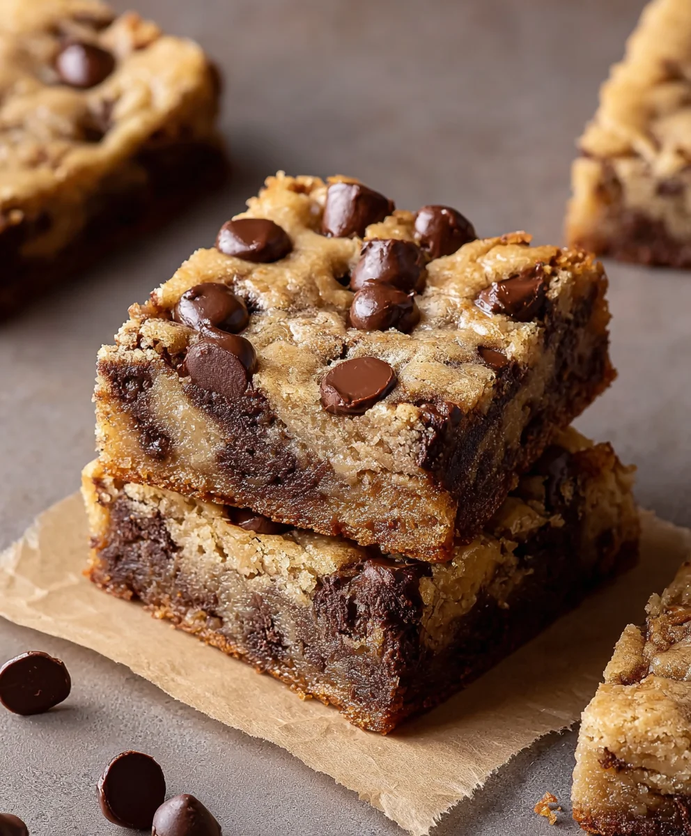 Easy Banana Chocolate Chip Cookie Bars Recipe