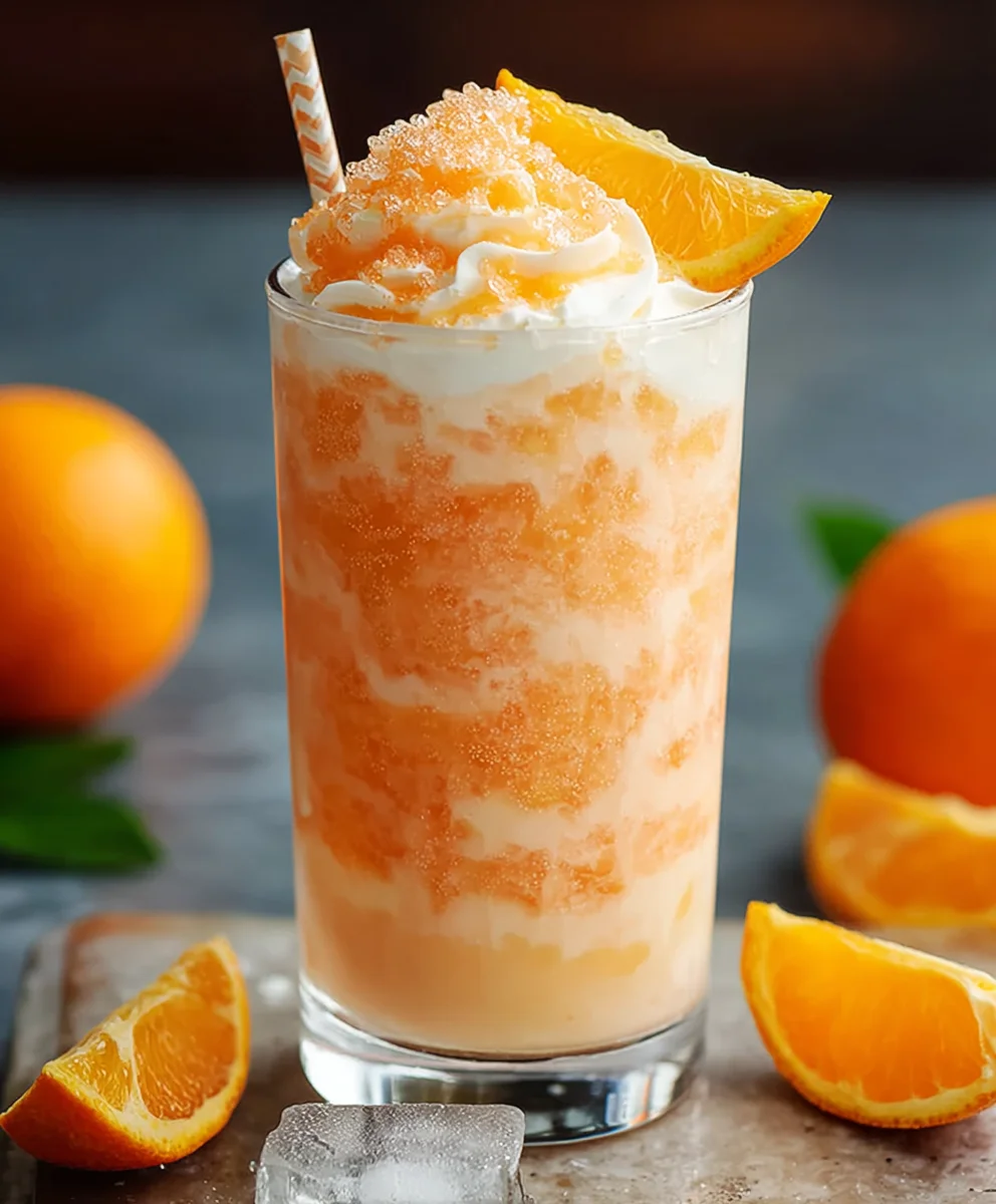 Creamsicle Dirty Soda- Orange Vanilla Delight
