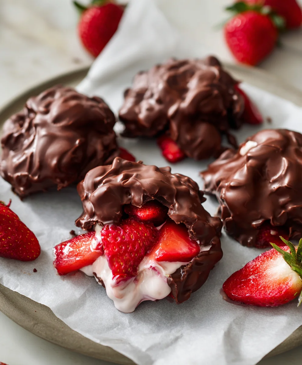 Viral Chocolate Strawberry Yogurt Clusters - Easy Recipe