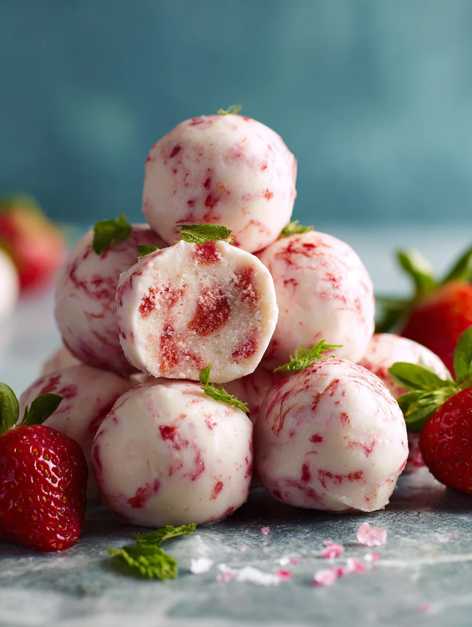 Easy Strawberry Yogurt Bites - Quick No-Bake Treat