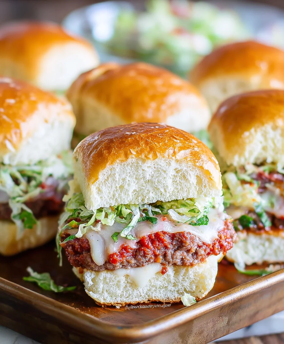 Italian Beef Grinder Sliders - Easy & Delicious