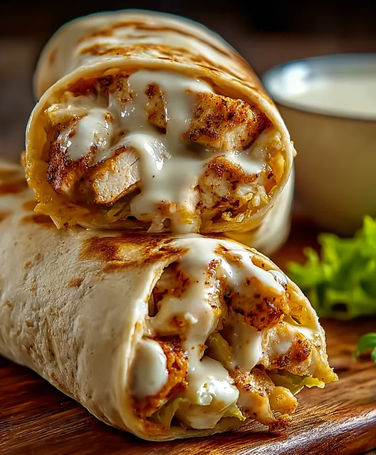 Cheesy Garlic Chicken Wraps- Easy Dinner Delight