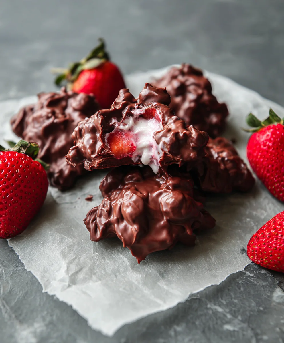 Viral Chocolate Strawberry Yogurt Clusters - Easy Recipe