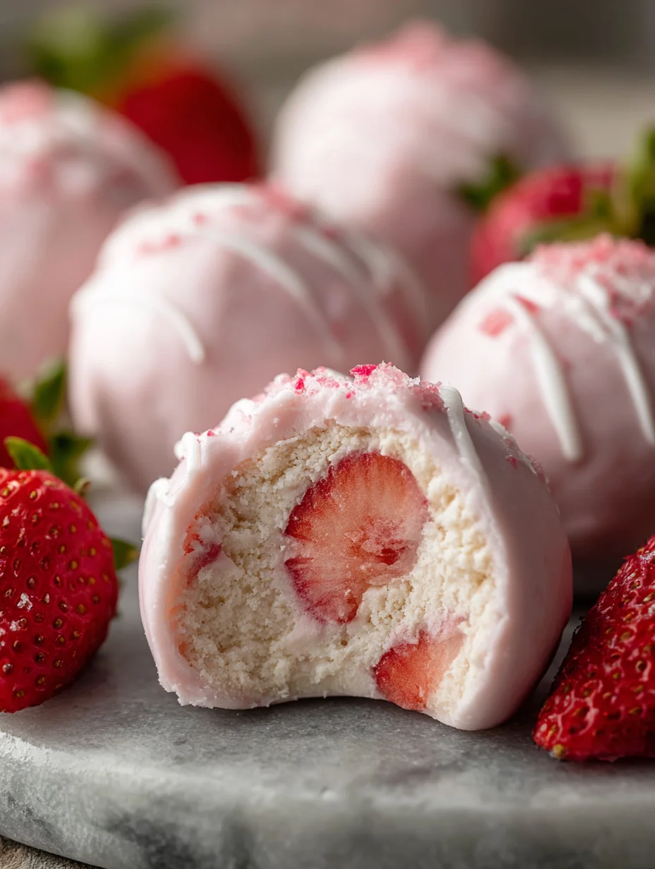 Easy Strawberry Yogurt Bites - Quick No-Bake Treat