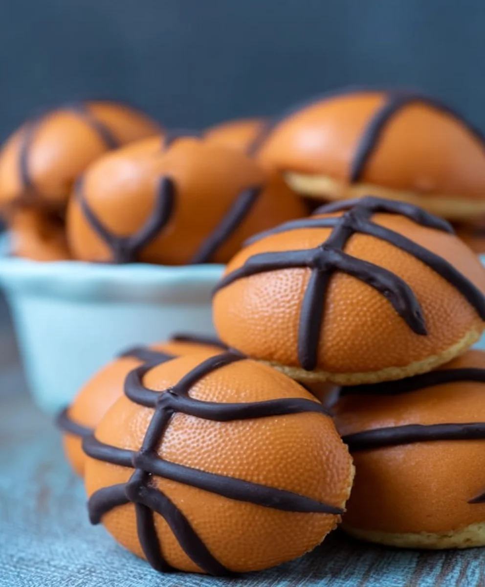 Slam Dunk Basketball Cookies - Easy March Madness Treat