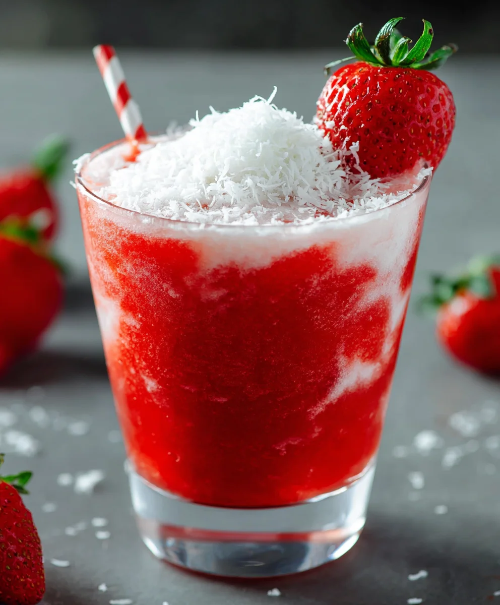 Refreshing Strawberry Coconut Non-Non-Non-Alcoholic Alternativeic Daiquiri Recipe