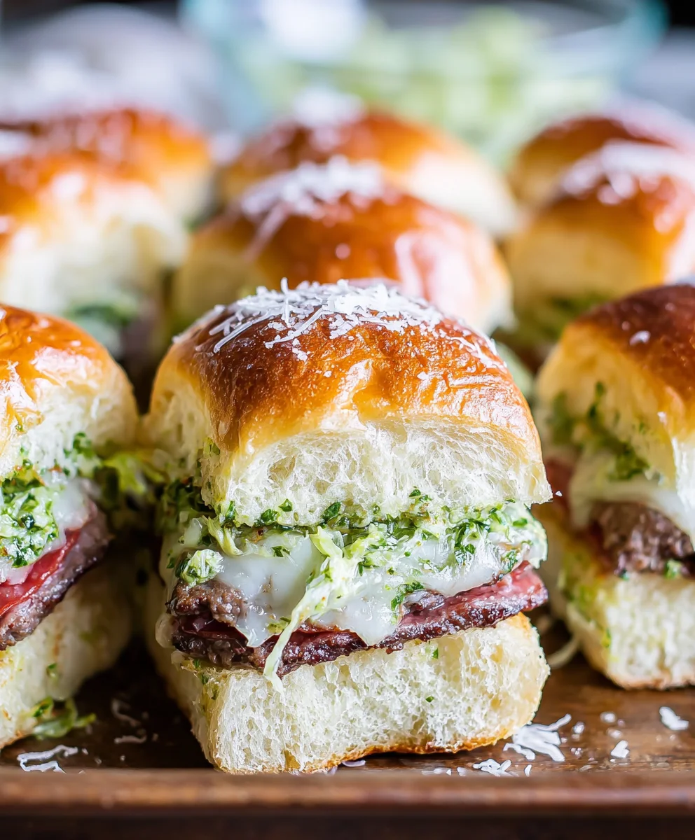 Italian Beef Grinder Sliders - Easy & Delicious