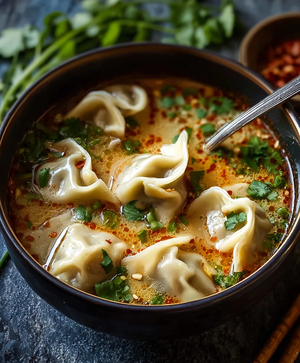 Cozy Beef Potsticker Soup - Easy Comfort Food Recipe