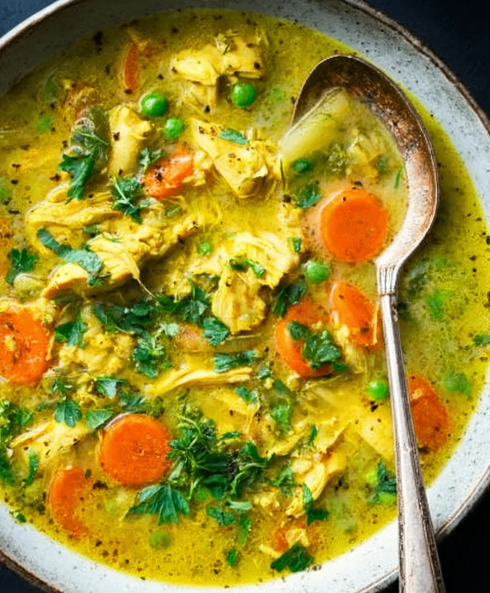 Healing Turmeric Chicken Soup - Anti-Inflammatory Recipe