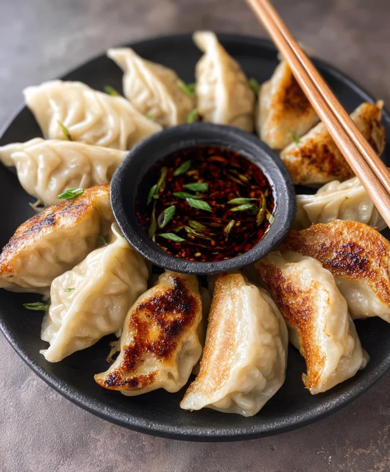 Easy Pan Fried Chicken Potstickers Recipe