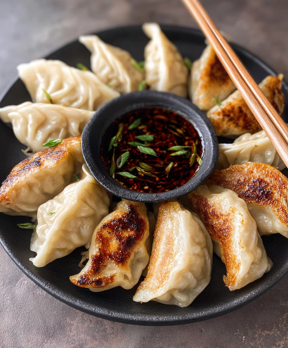Easy Pan Fried Chicken Potstickers Recipe