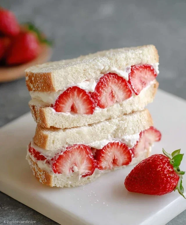 4-ingredient Strawberry Sando