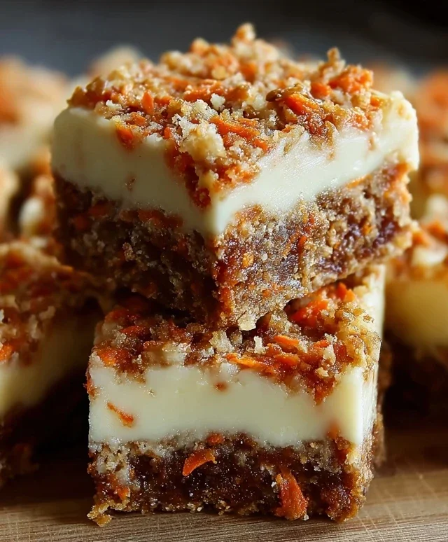 Irresistibly Indulgent Carrot Cake Cream Cheese Bars