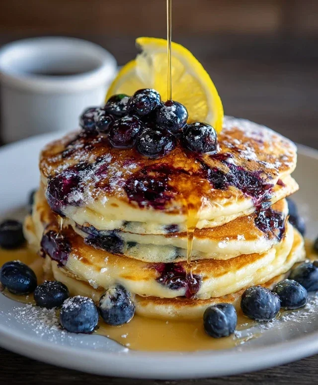 Lemon Blueberry Pancakes
