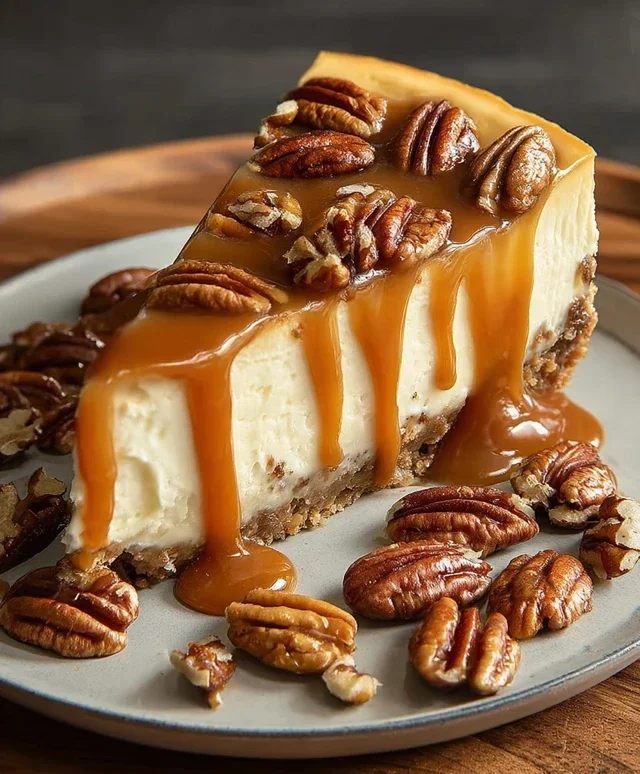 Pecan Caramel Cheesecake