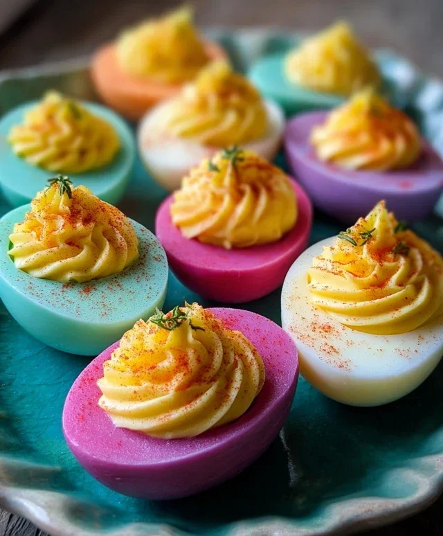 Colored Deviled Eggs