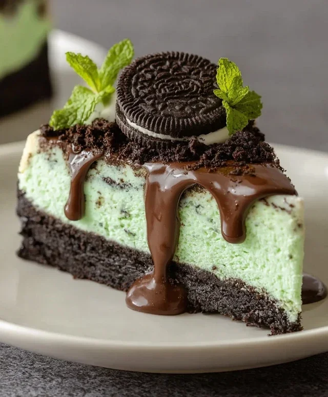 Mint Oreo Cheesecake Delight