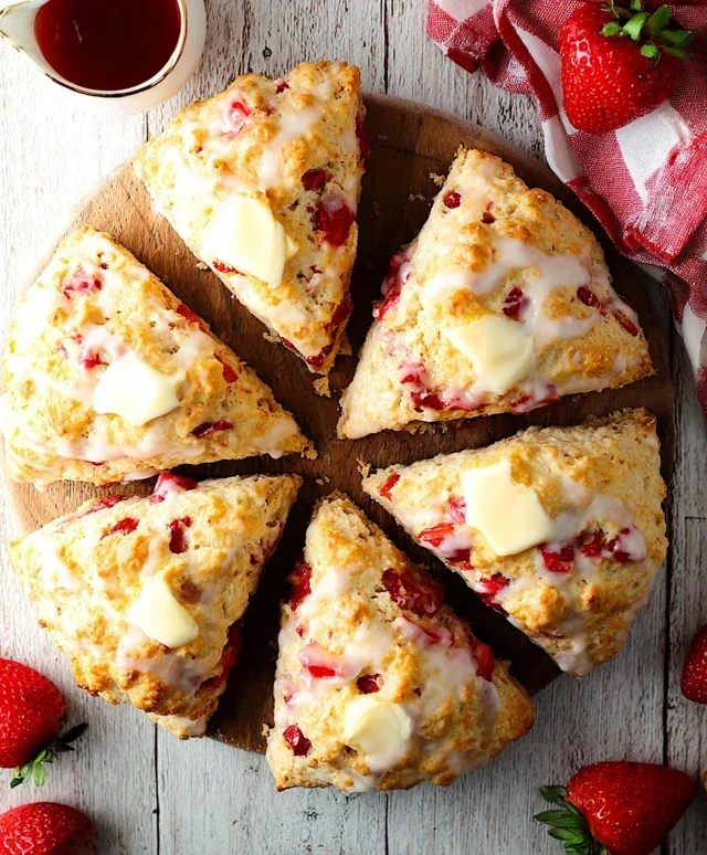 Strawberry Scones