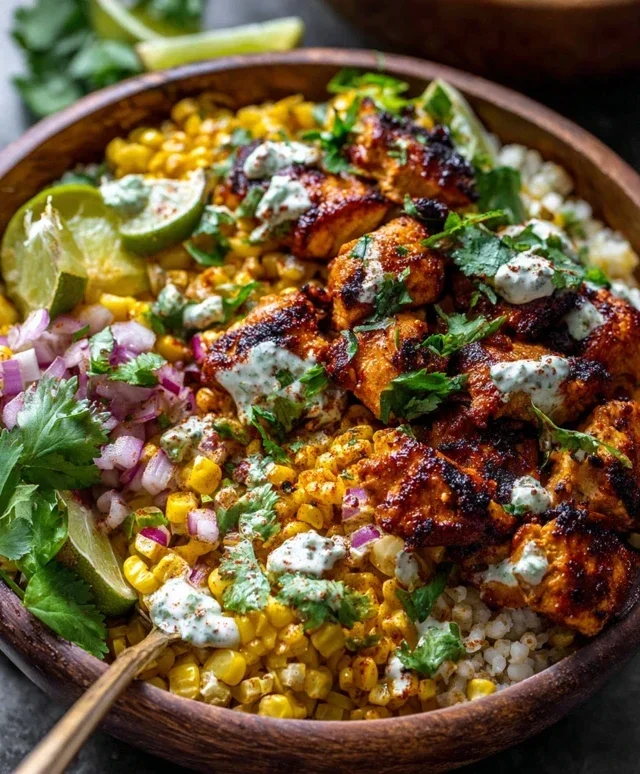 Tasty Street Corn Chicken Bowl