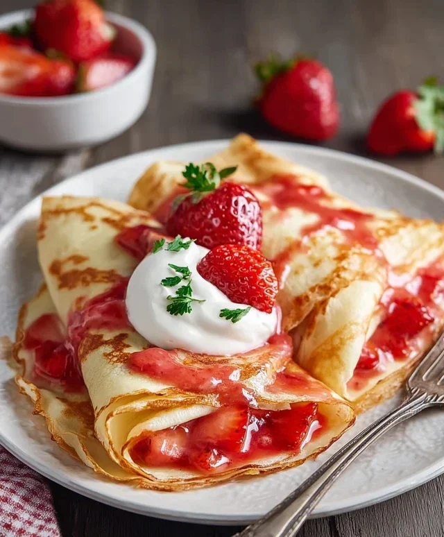Strawberry Crepes