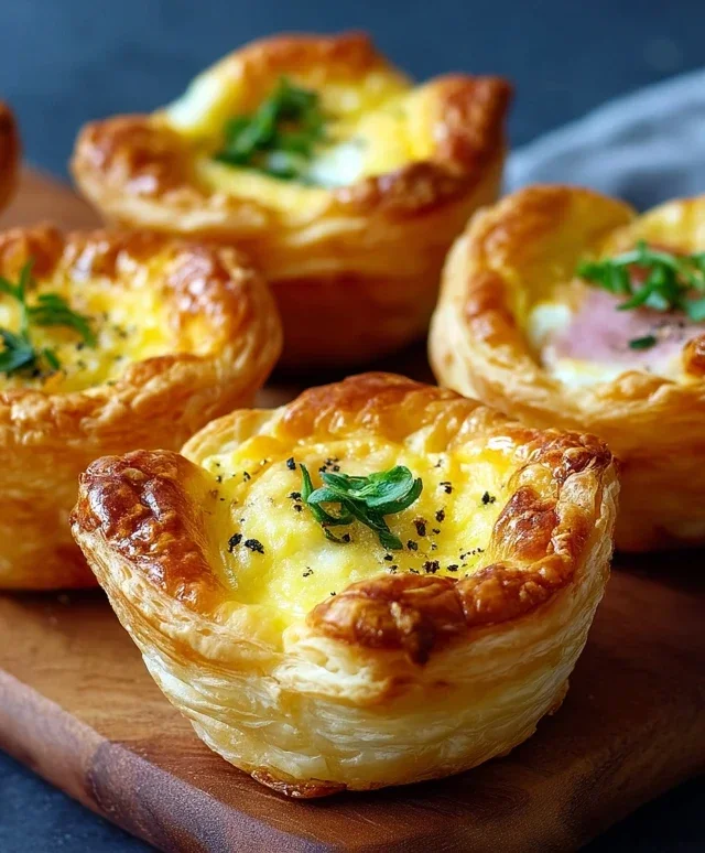 Savory Puff Pastry Cups