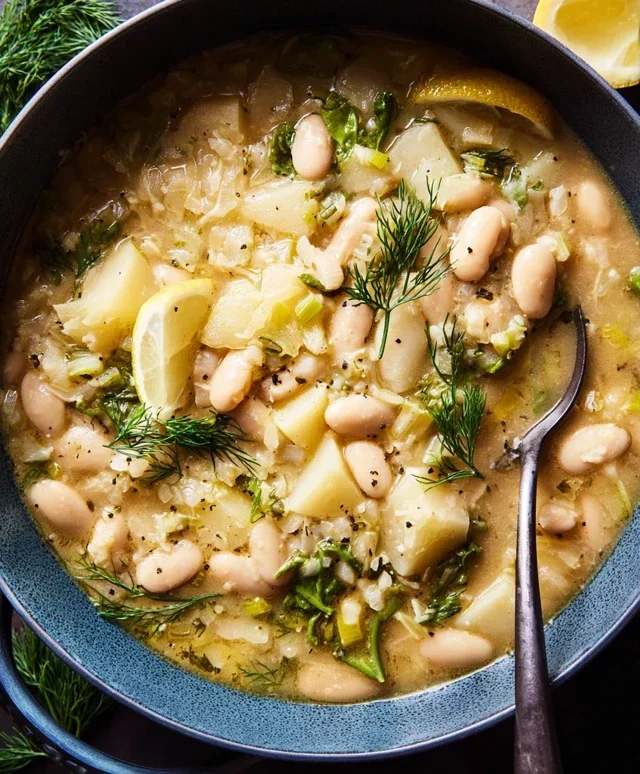 Lemon-Dill White Bean & Potato Soup